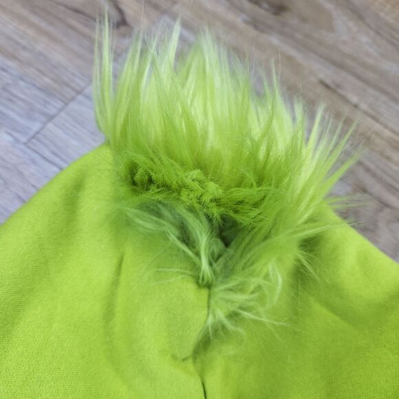 🔸️NWT The Grinch Green Zippered Hoodie Sweatshirt Youth XLarge - Picture 5 of 11